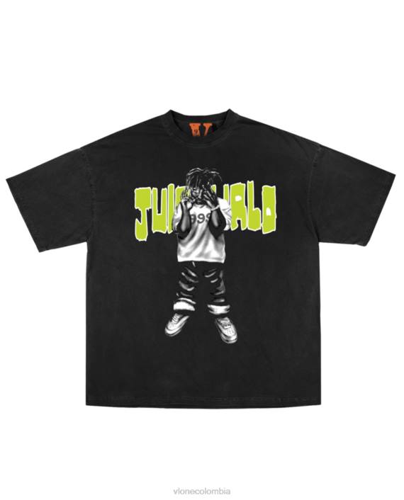 Camiseta Juice World Moty negra 2X0H144 hombres arriba Vlone