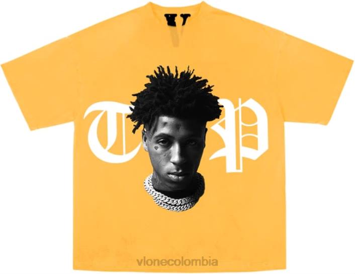 Camiseta Youngboy NBA Peace apenas amarilla 2X0H239 hombres arriba Vlone