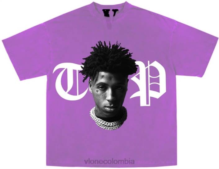 Camiseta Youngboy NBA Peace apenas morada 2X0H240 hombres arriba Vlone