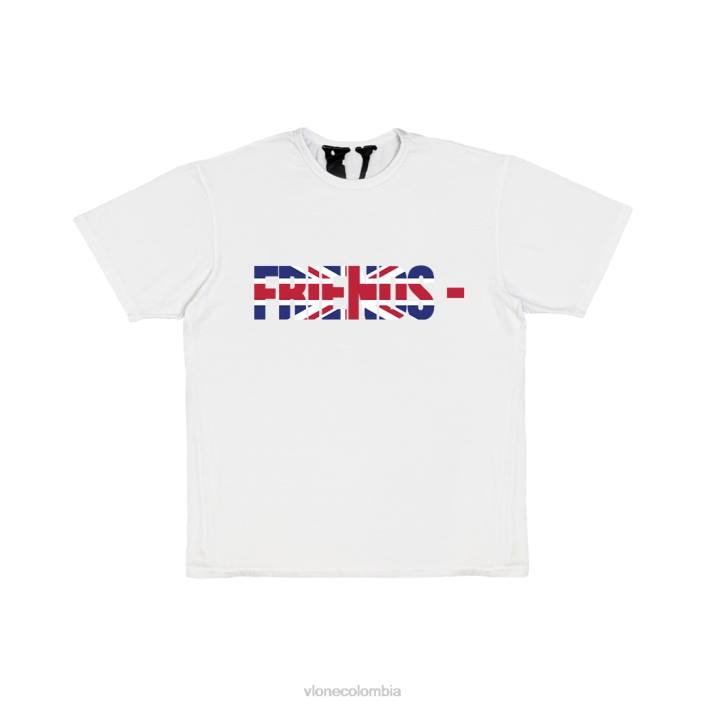 camiseta amigos gbr blanca 2X0H266 hombres arriba Vlone