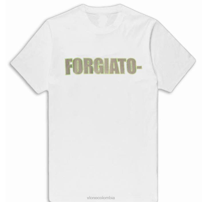 camiseta blanca forgiato 2X0H209 hombres arriba Vlone