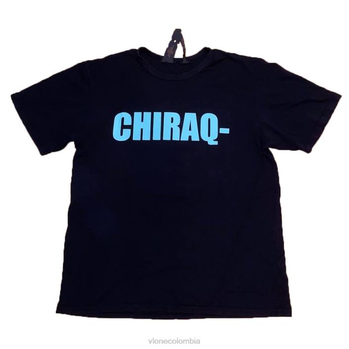 camiseta chiraq negra 2X0H228 hombres arriba Vlone