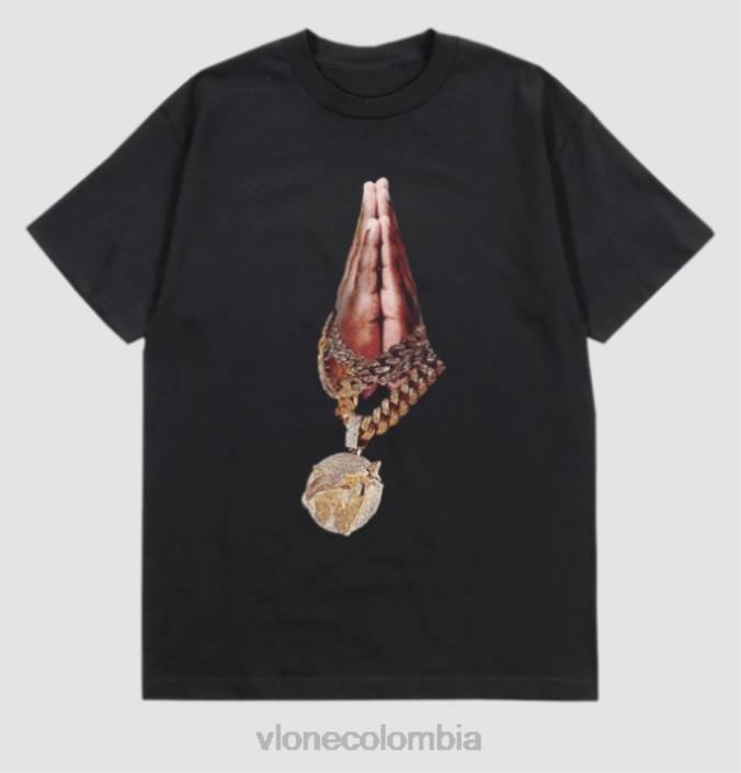 camiseta con cadena de humo pop 2X0H130 hombres arriba Vlone