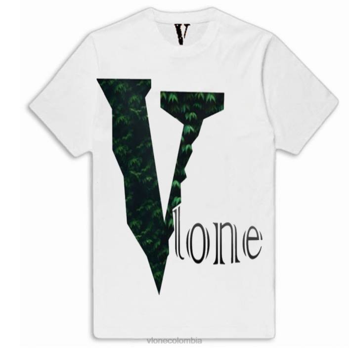 camiseta con logo de árbol de plantas 2X0H305 hombres arriba Vlone