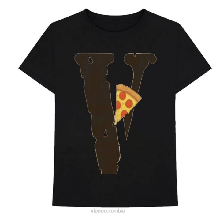 camiseta con logo de rebanada de pizza 2X0H303 hombres arriba Vlone