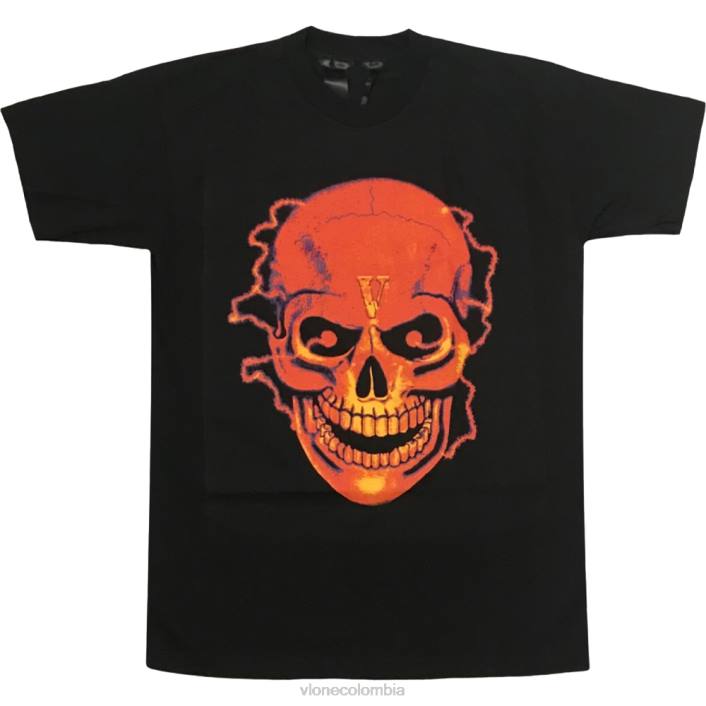 camiseta de calavera impactante 2X0H361 hombres arriba Vlone