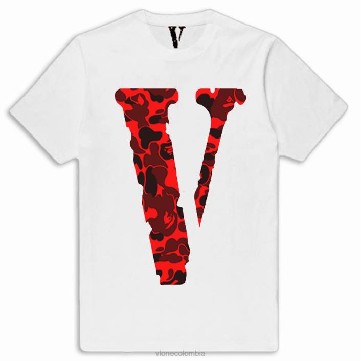 camiseta de camuflaje 2X0H126 hombres arriba Vlone