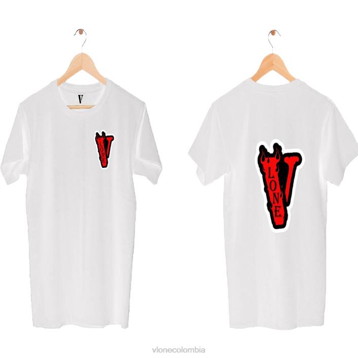 camiseta de moda básica 2X0H317 hombres arriba Vlone