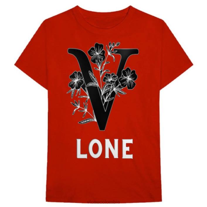 camiseta flores negras 2X0H292 hombres arriba Vlone