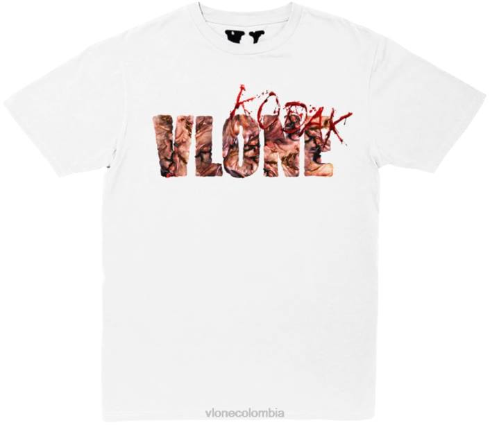 camiseta kodak negra kb blanca 2X0H213 hombres arriba Vlone