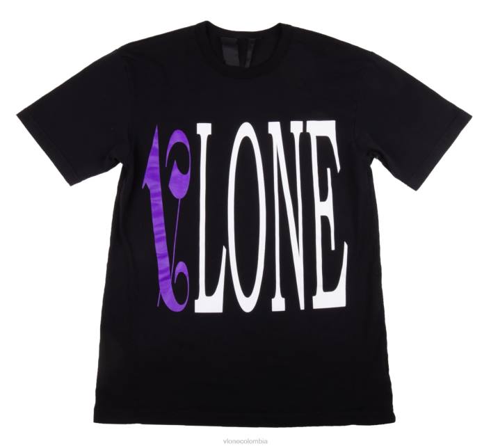 camiseta palm angels negro/morado 2X0H187 hombres arriba Vlone