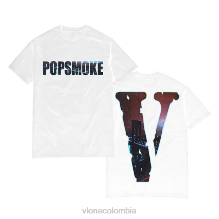 camiseta pop smoke ny city 2X0H329 hombres arriba Vlone