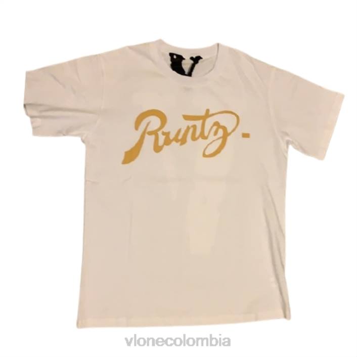 camiseta runtz algodon blanco 2X0H248 hombres arriba Vlone