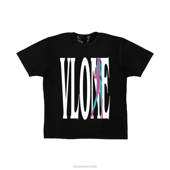 camiseta vice city negra 2X0H234 hombres arriba Vlone