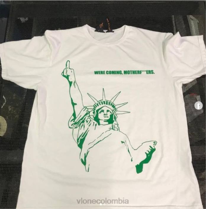 venían camiseta de hijo de puta 2X0H261 hombres arriba Vlone