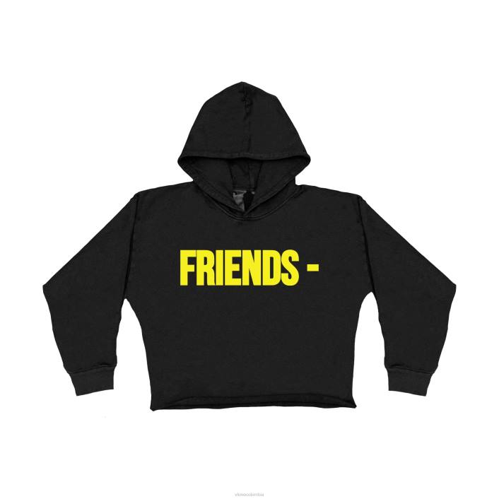 amigos sudadera amarilla con capucha negra 2X0H28 niños arriba Vlone